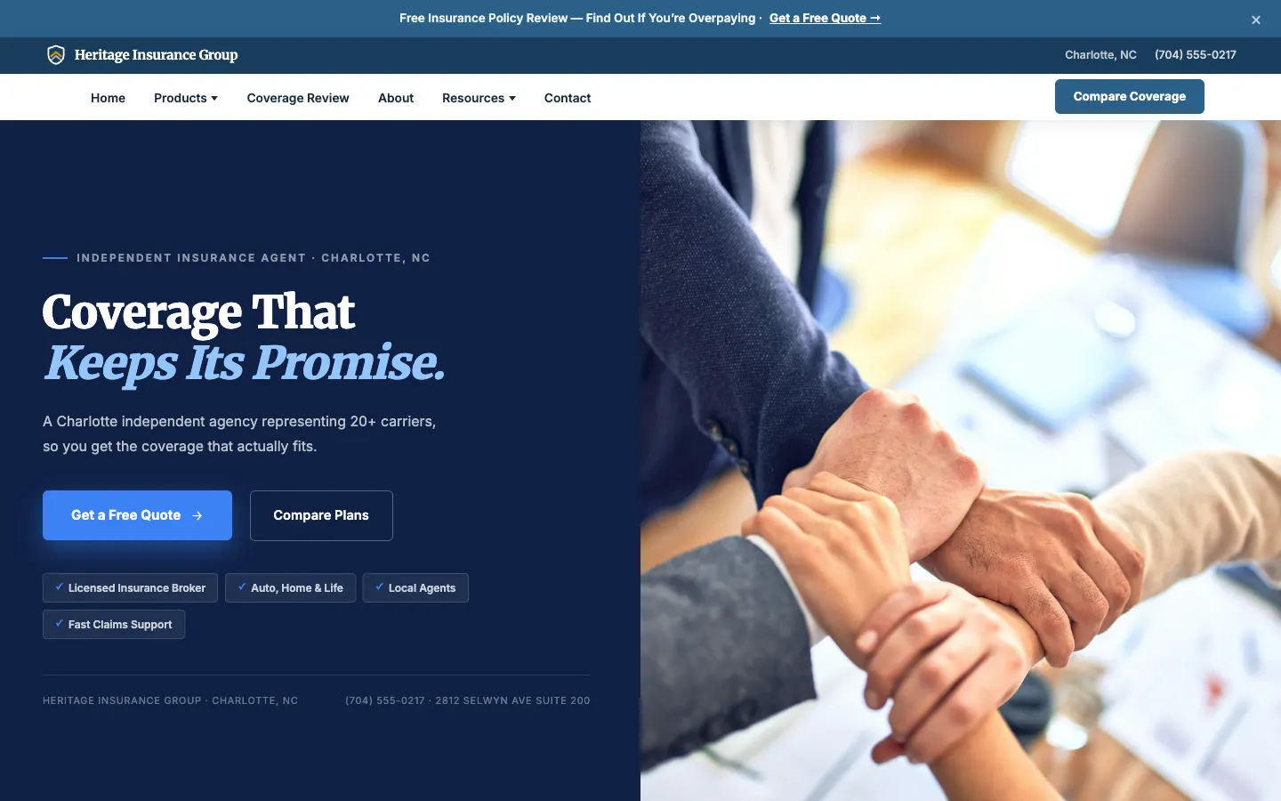 Heritage Insurance Group website